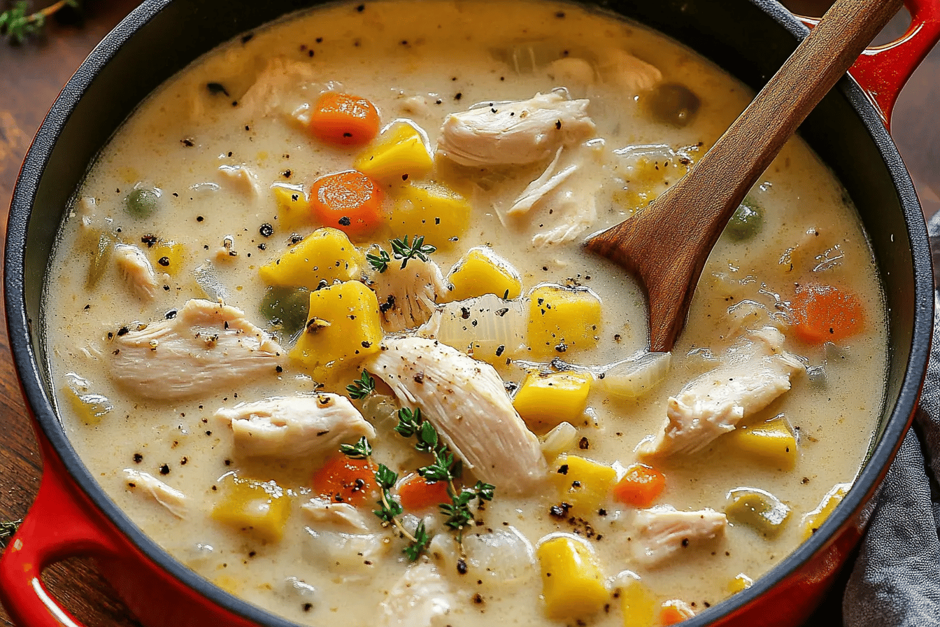 Chaudrée de poulet et maïs