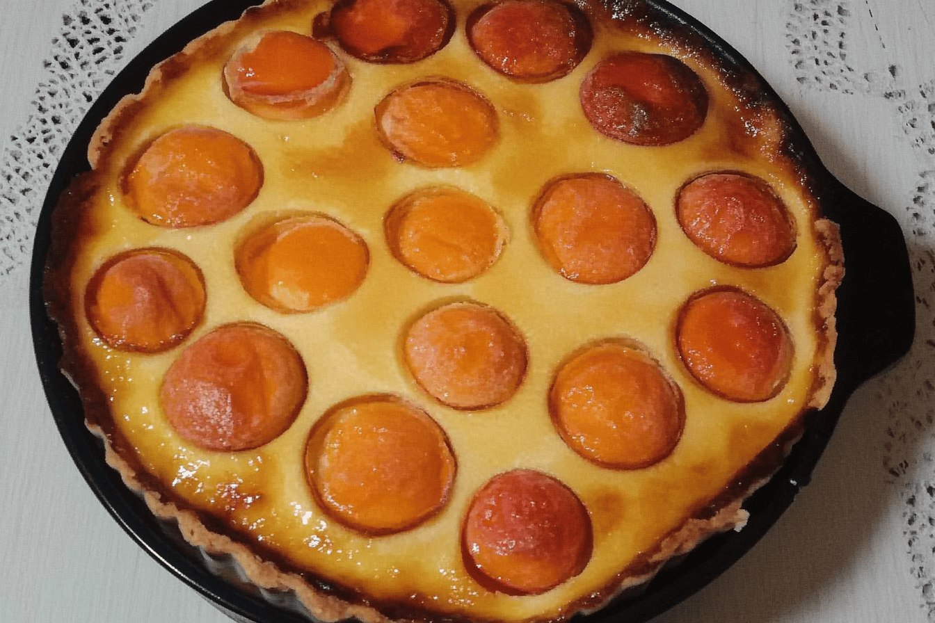 Flan aux abricots maison