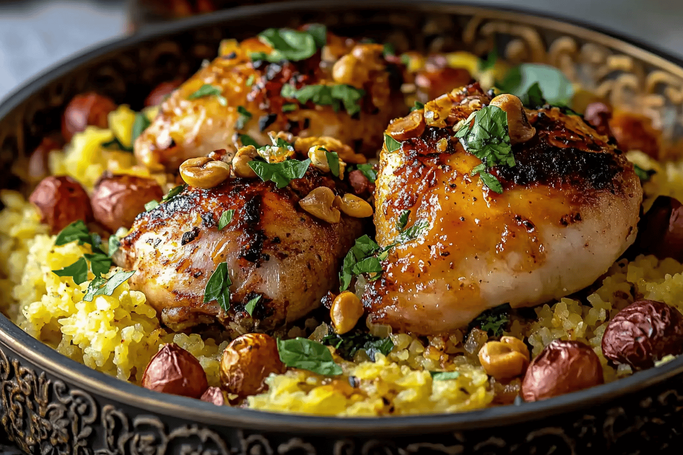 Riz au poulet libanais épicé