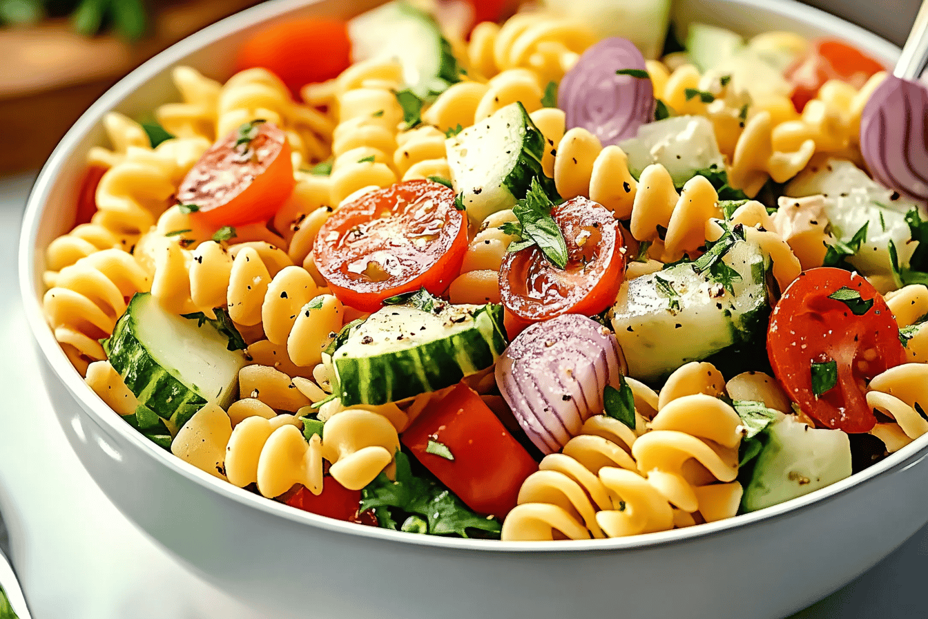 Salade de pâtes méditerranéenne