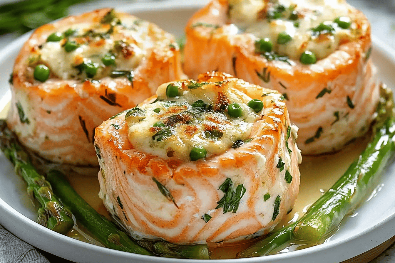 Saumon farci aux asperges