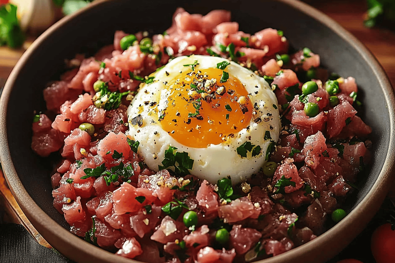 Tartare de bœuf classique