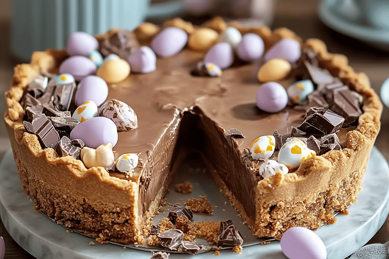 Tarte au chocolat de Pâques