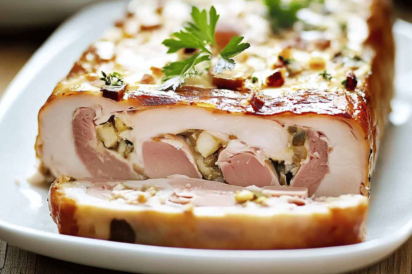 Terrine de poulet au lard