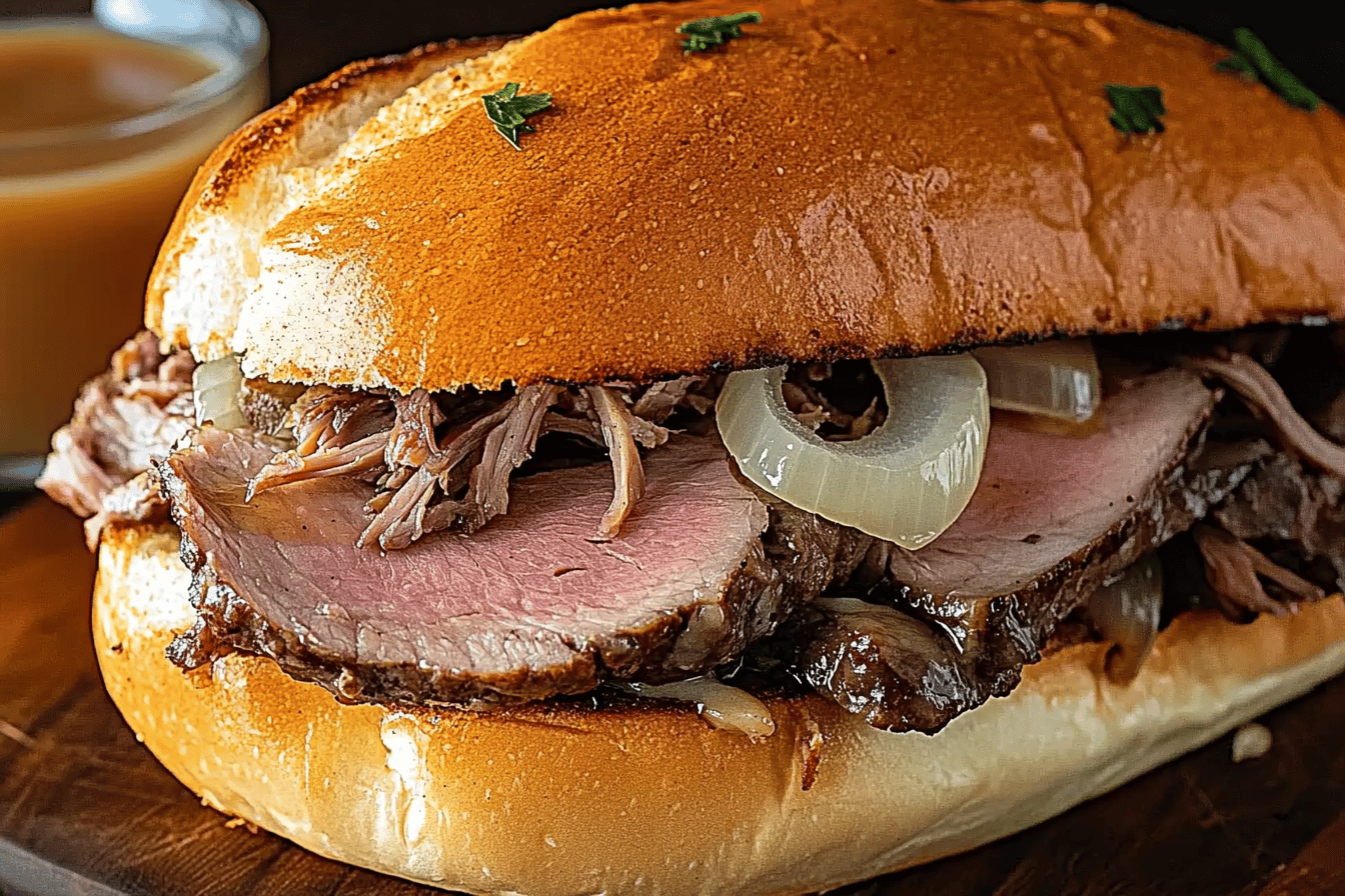 Sandwich au bœuf et jus