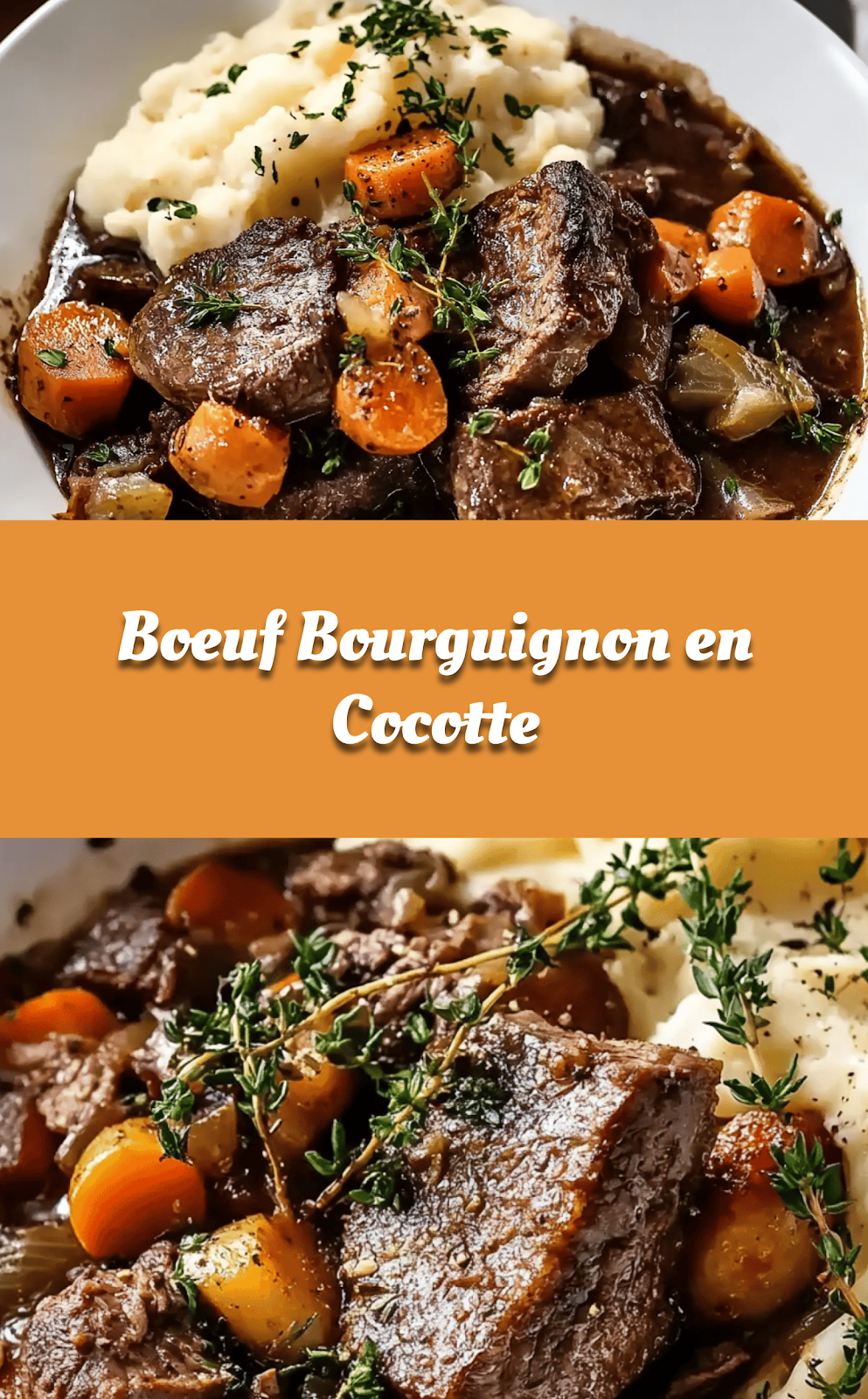 Boeuf Bourguignon en Cocotte