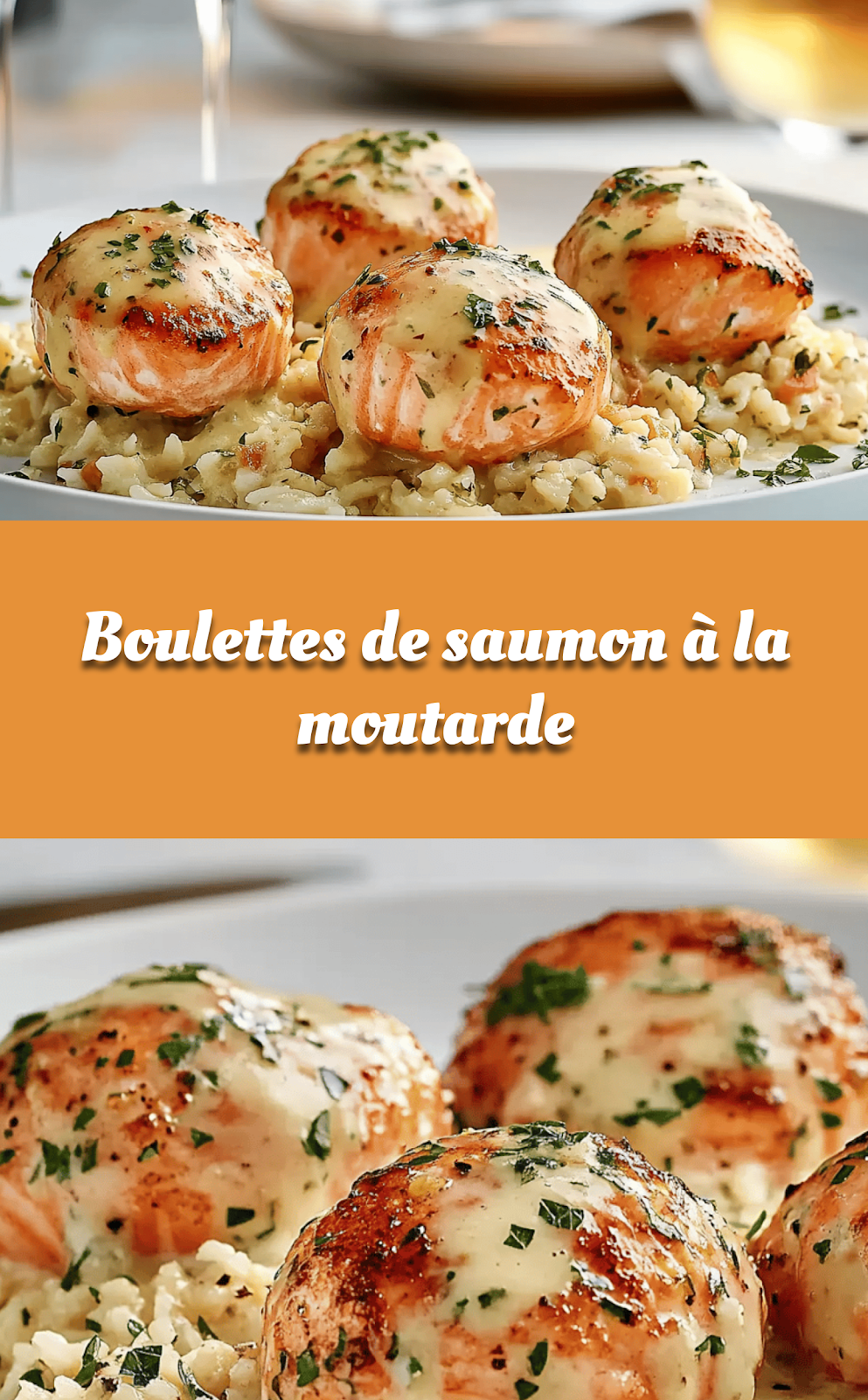 Boulettes de saumon à la moutarde