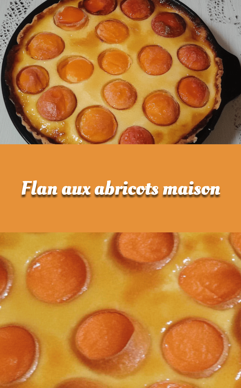 Flan aux abricots maison