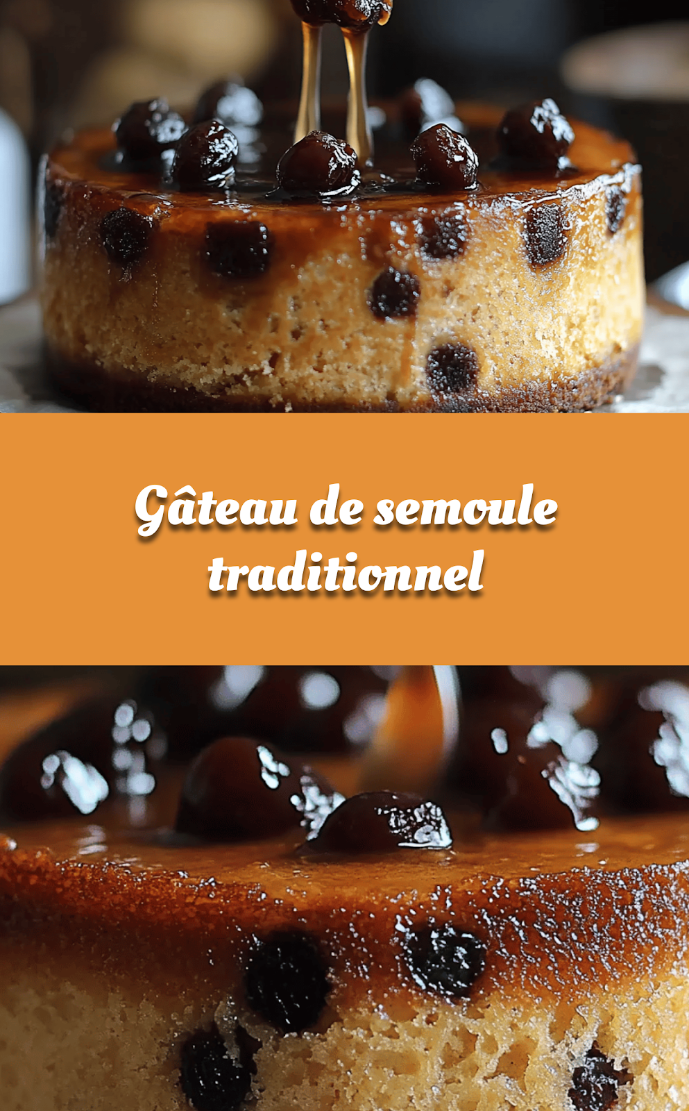 Gâteau de semoule traditionnel
