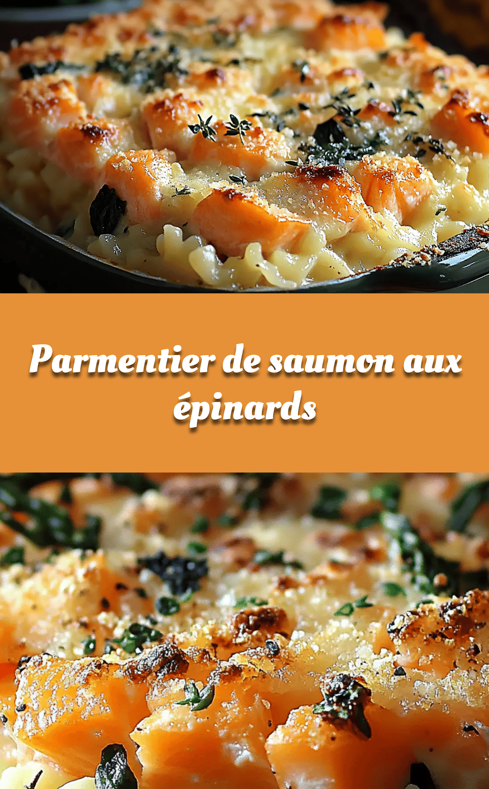 Parmentier de saumon aux épinards