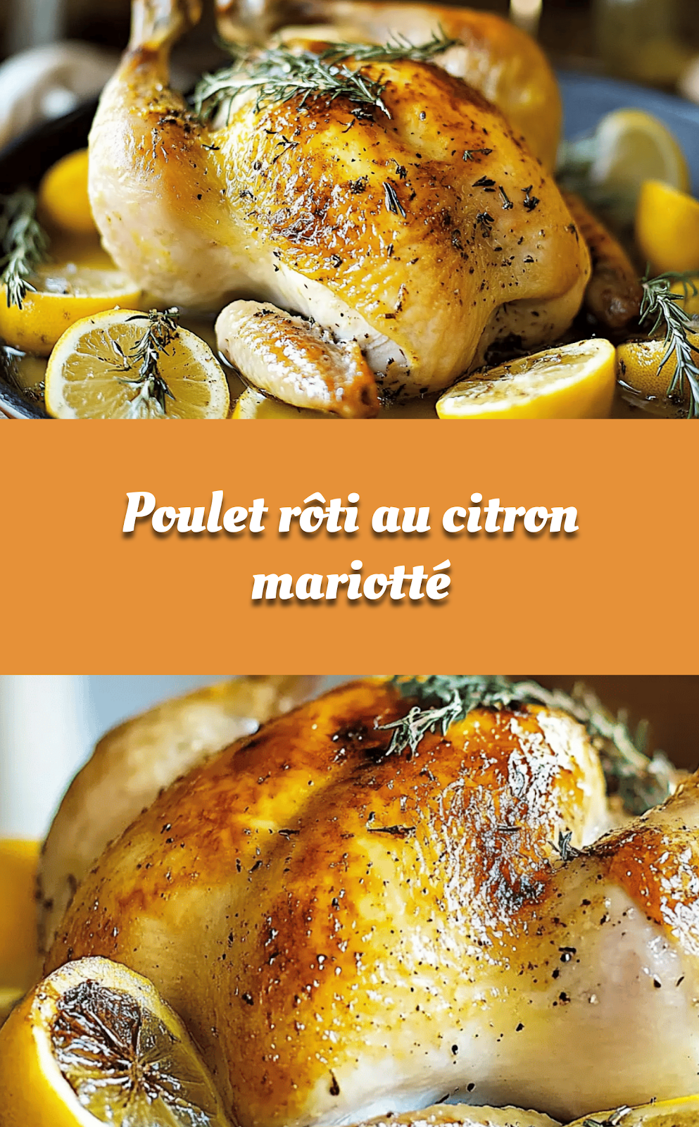 Poulet rôti au citron mariotté