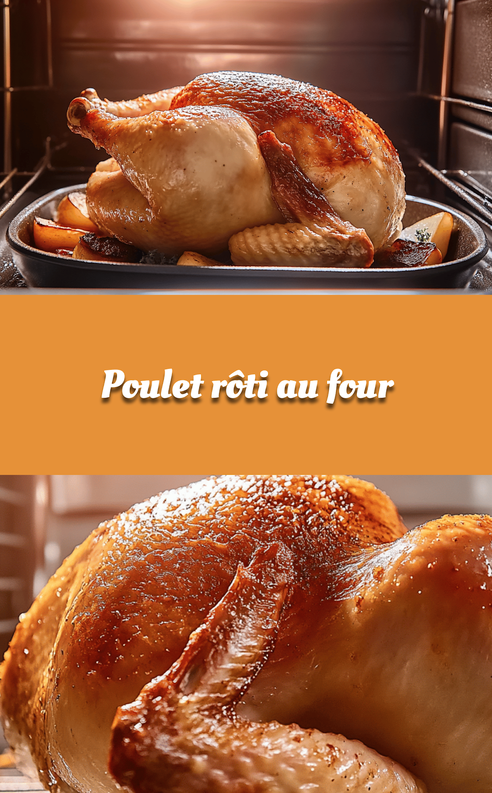 Poulet rôti au four