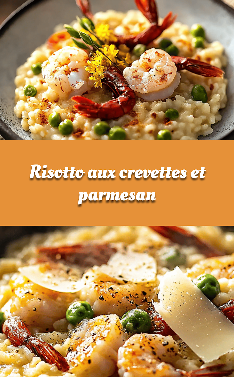 Risotto aux crevettes et parmesan