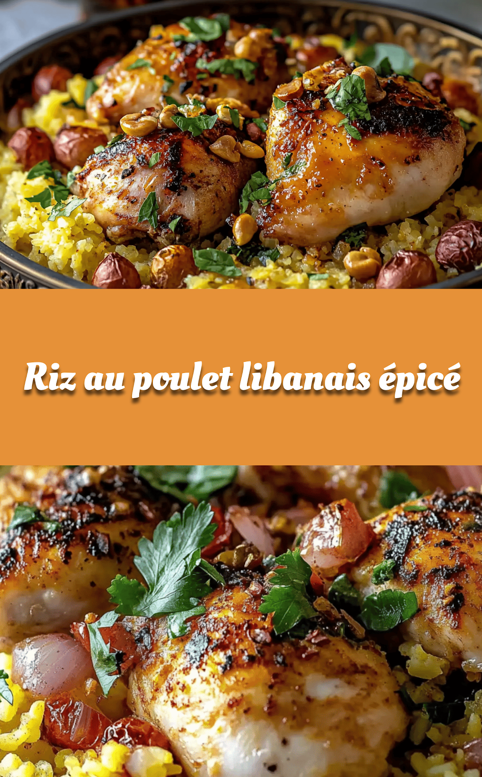 Riz au poulet libanais épicé