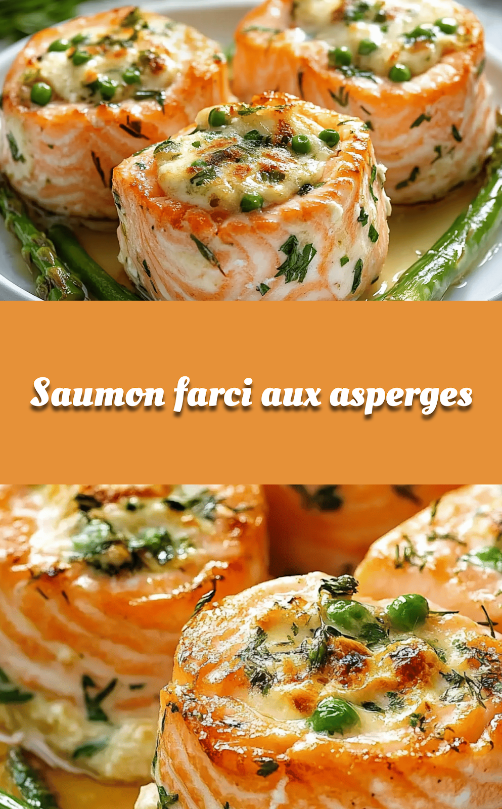 Saumon farci aux asperges
