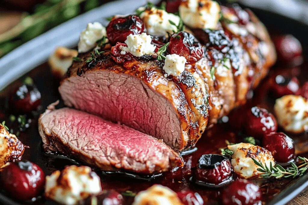 Filet mignon aux airelles et feta