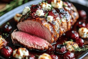 Filet mignon aux airelles et feta