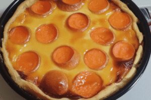 Flan aux abricots maison