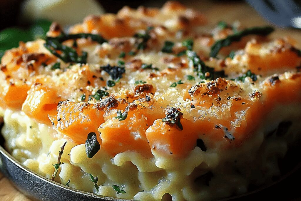Parmentier de saumon aux épinards