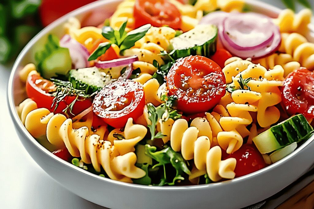 Salade de pâtes méditerranéenne