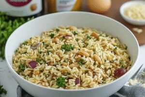Salade d'orzo façon Jennifer Aniston