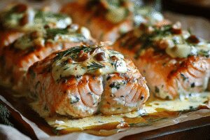 Saumon farci à la ricotta