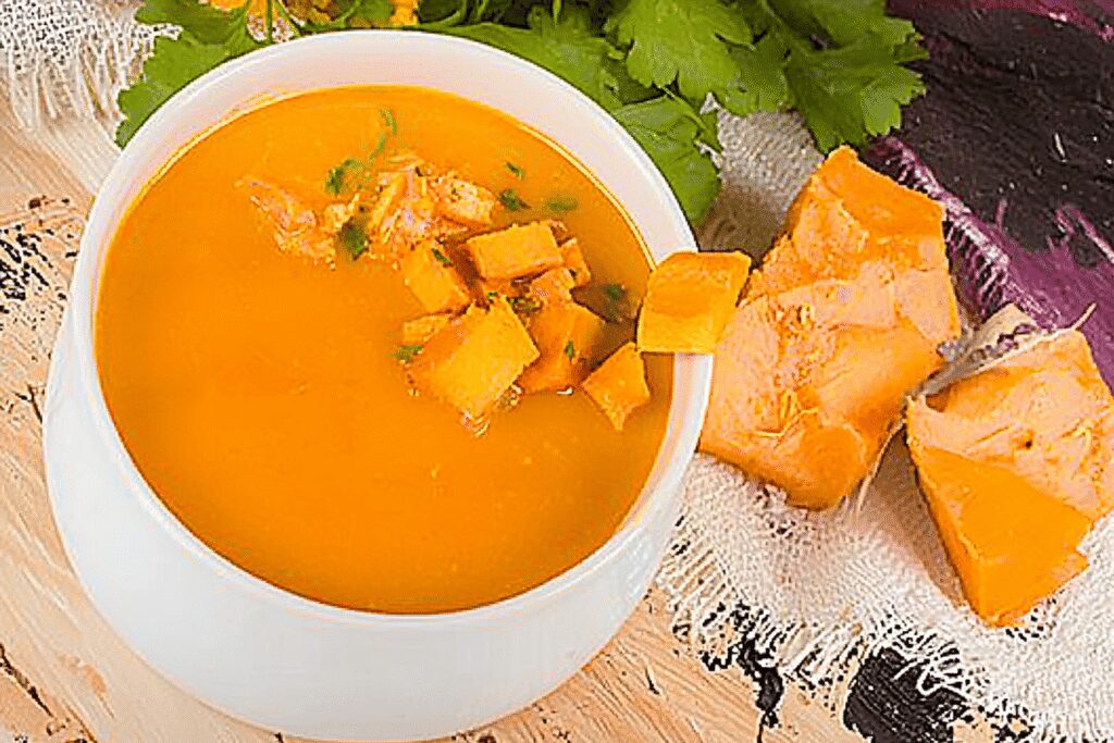 Soupe de carottes et patate douce