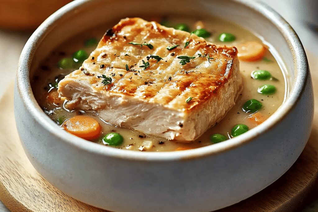 Soupe de poulet style pâté