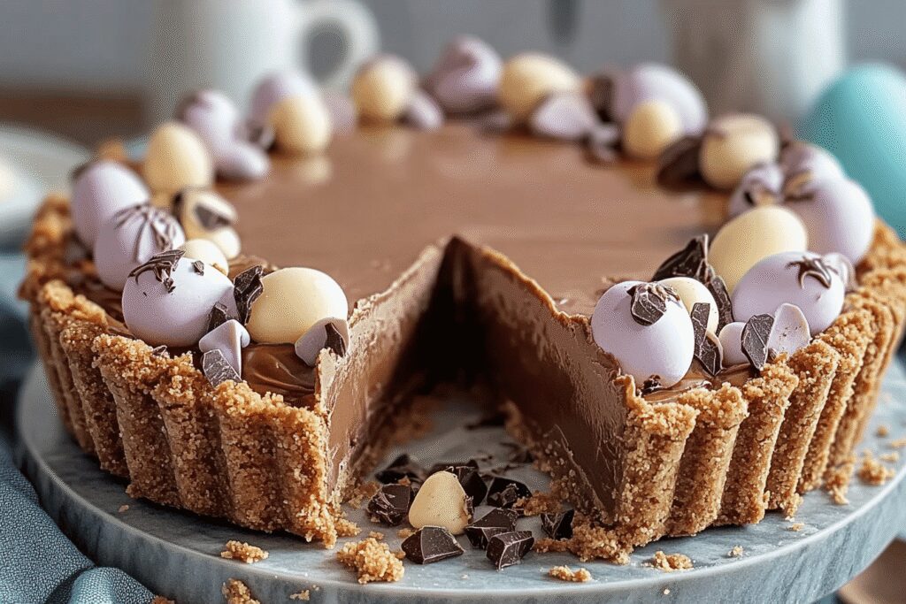 Tarte au chocolat de Pâques