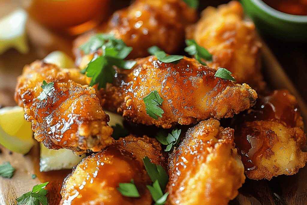 Tenders de poulet au miel épicé