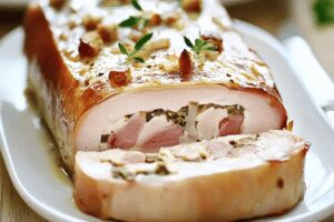 Terrine de poulet au lard