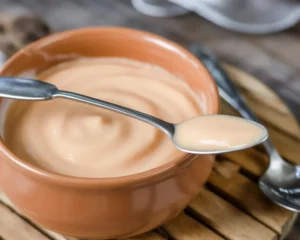 Recette de sauce McDonald's pour Big Mac, mélange crémeux de mayonnaise et moutarde.